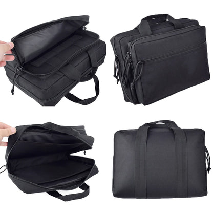 Tactical Handgun & Magazine Portable Gun Bag, Universal Pistol Safety Carrying Handbag Handbox, Hunting Tool Storage Case or Bag