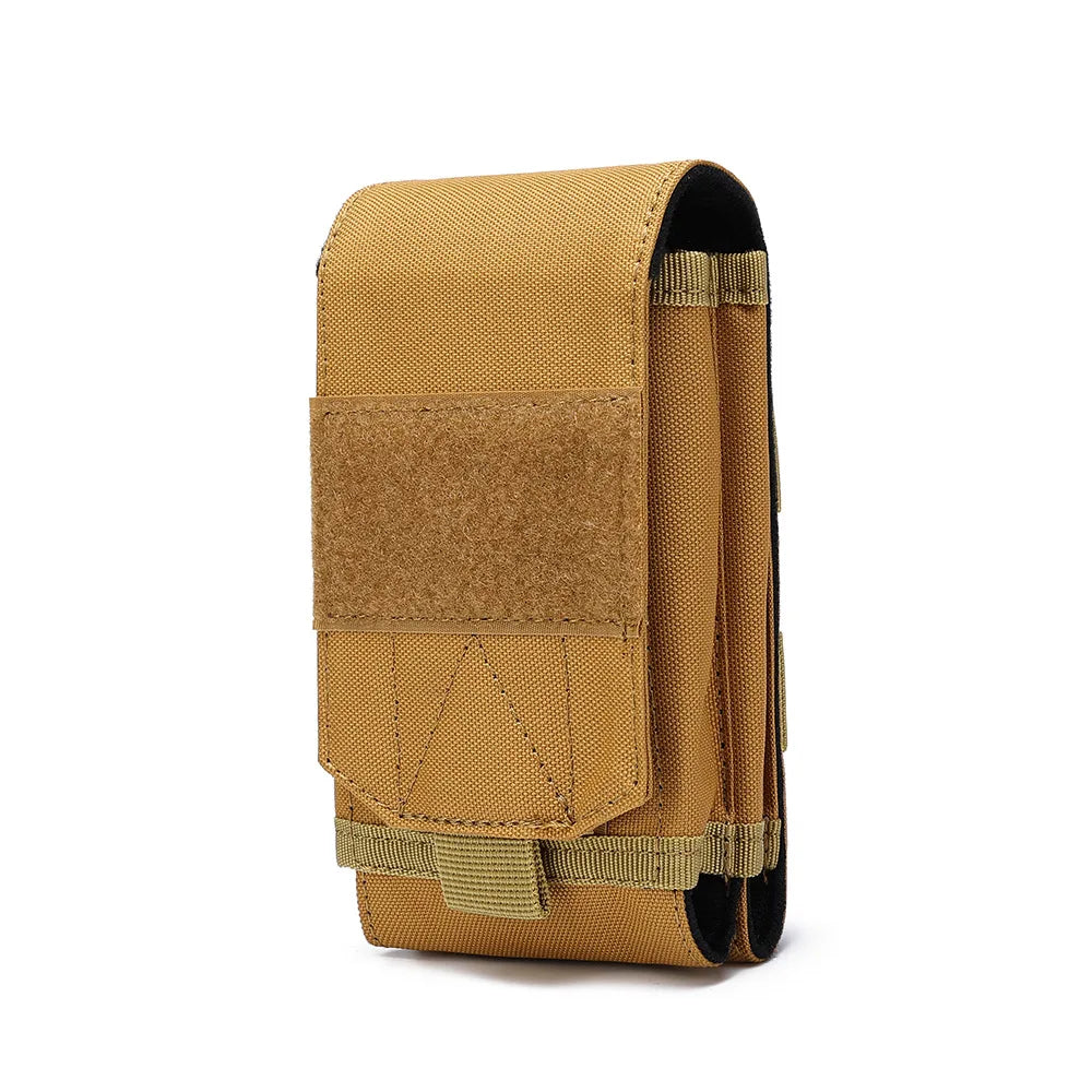 Tactical 7inch Waist Phone Pouch Double Molle Sytsem Cellephone Bag Outdoor Cigarette Pouch Key Outdoor Tool Accessory Bag