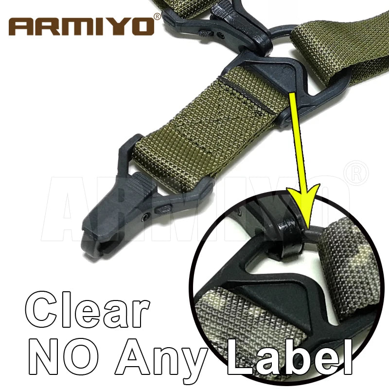 Armiyo Tactical Mission S2 S3 S4 Hunting Sling 2 Point Adjustable Shoulder Strap Belt Mount Carry Kettle Camera Scope Bag Box