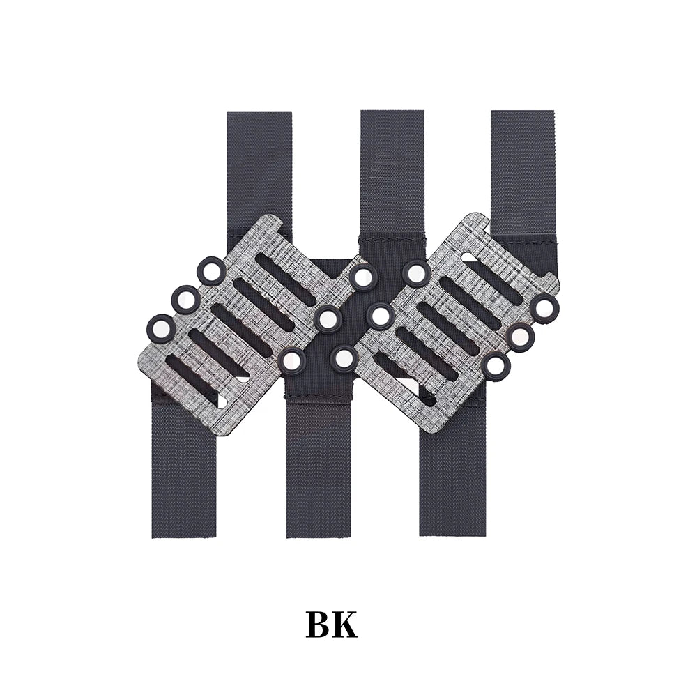 Tactical Waist Dual-Row 40 ° Angled MOLLE Bevel Adapter Plate Belt Accessory