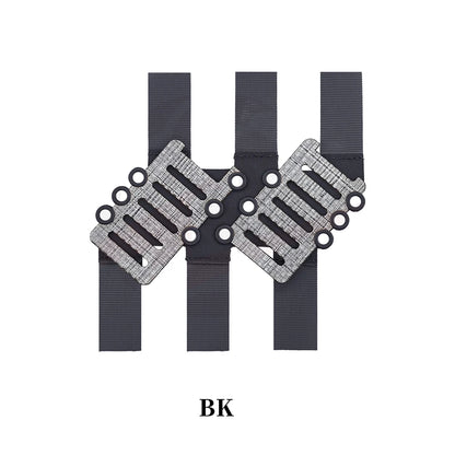 Tactical Waist Dual-Row 40 ° Angled MOLLE Bevel Adapter Plate Belt Accessory