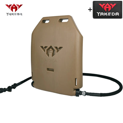 YAKEDA Hunting Vest 1.75L Integrated Water Bag Insert Board with Water Delivery Hose Made of Hard and Lightweight Material