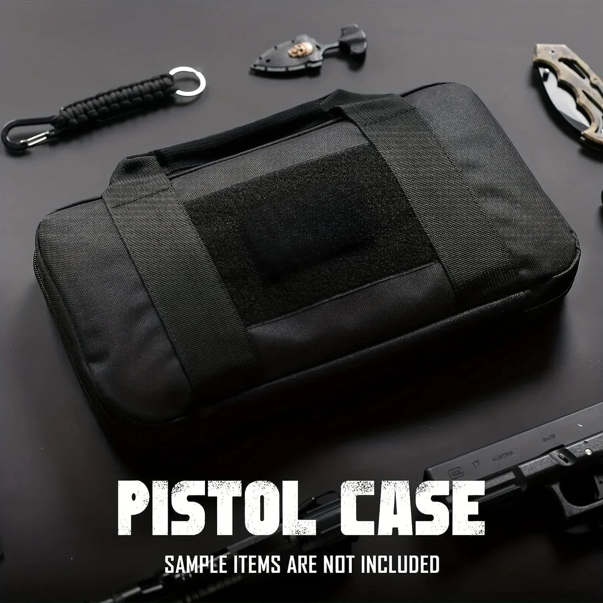 Pistol Bag Concealed Carry Case Soft Padded Handgun Pouch with Magazine Storage Slot Pistol Wallet Hunting Accessories