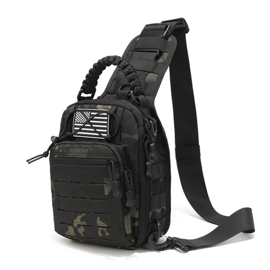 Multi functional chest bag, outdoor sports cycling chest bag, men's single shoulder diagonal cross bag
