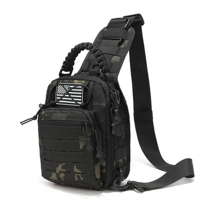 Multi functional chest bag, outdoor sports cycling chest bag, men's single shoulder diagonal cross bag