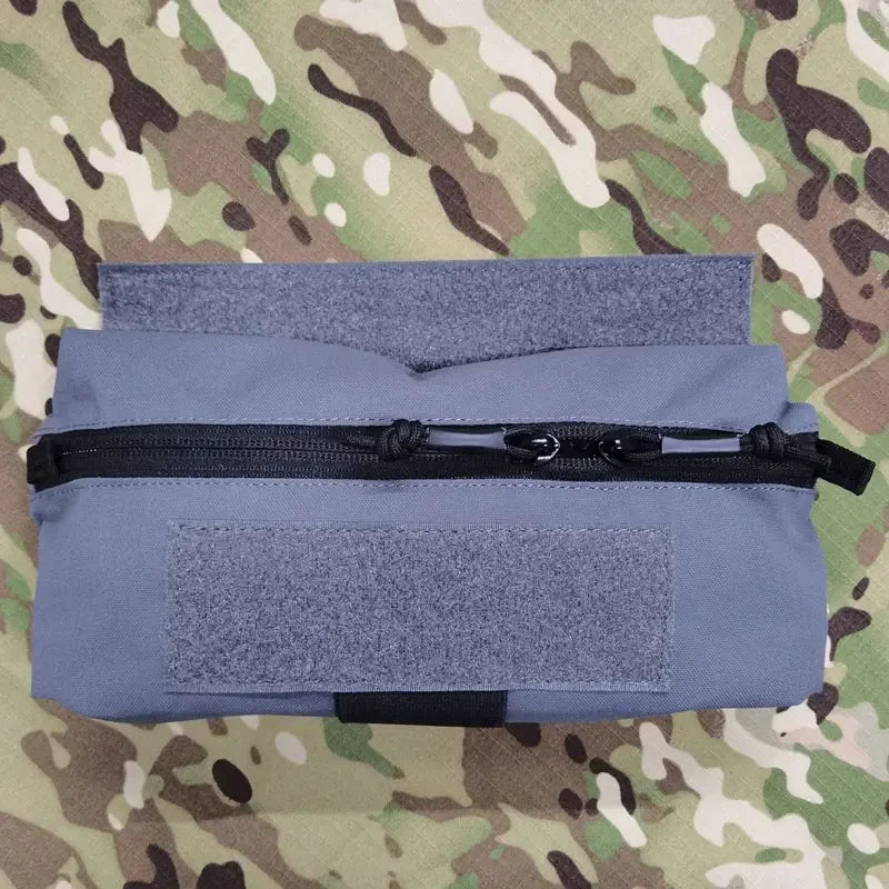 Tactical MK3 MK4 Vest Chest Hanging Pouch Airsoft Vest Abdominal Drop Pouch Gear Multicam Mini Storage Bag Accessories