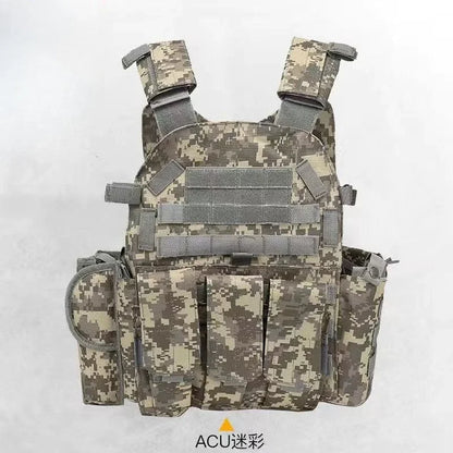 Children Nylon Gear Tactical Vest Body Protection Hunting Carrier Children Accessories Pouch Training Camping Kid Camo Vest