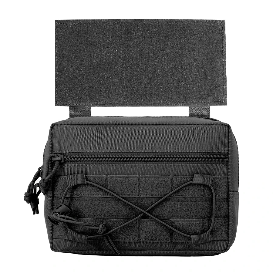 Tactical Magic Hook&Loop Expansion Accessory Pack Multi Functional EDC Storage Misc Bag MOLLE Pouch for Chest Rig Hunting