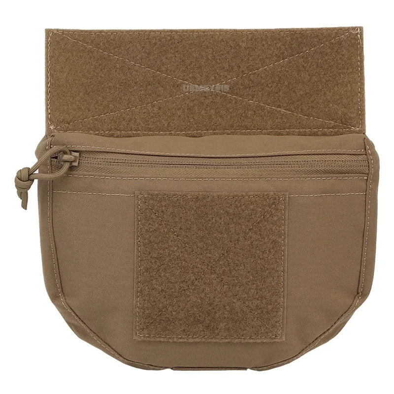 Tactical Drop Pouch Admin Pouch with Hook and Loop Panel for Tactical Vest Chest Rig Plate Carrier Outdoor Hunting Shooting Gear