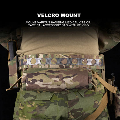 Ferro Style Tactical Bison Belt 2 Layers Quick Release Metal Buckle MOLLE System Outdoor Hunting Shooting Airsoft Waistband Gear