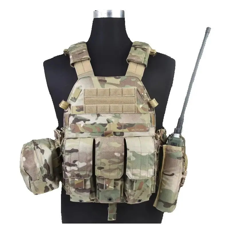 Emersongear For LBT6094 Style Plate Carrier W/3 Pouches Hunting Vest Protective Gear Body Guard Armor Hiking