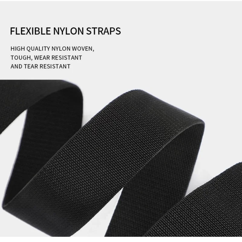 New Tactical Belt Magnetic Buckle Quick Release Elastic Belt Casual Nylon Tooling Training Belt Men's Trousers Belt