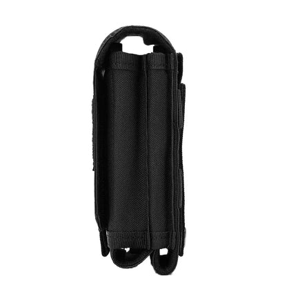 Outdoor Tactical Double MOLLE Cell Phone Pouch with Personalized Badge Belt EDC Pouch Holder Waist Accessories Mobile Phone Pack