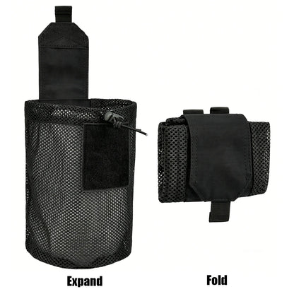 New Roll-Up Mag Mesh Dump Pouch Magazine Mini Foldable Net Pocket EDC Tactical Outdoor Sport Hunting Bags 500D
