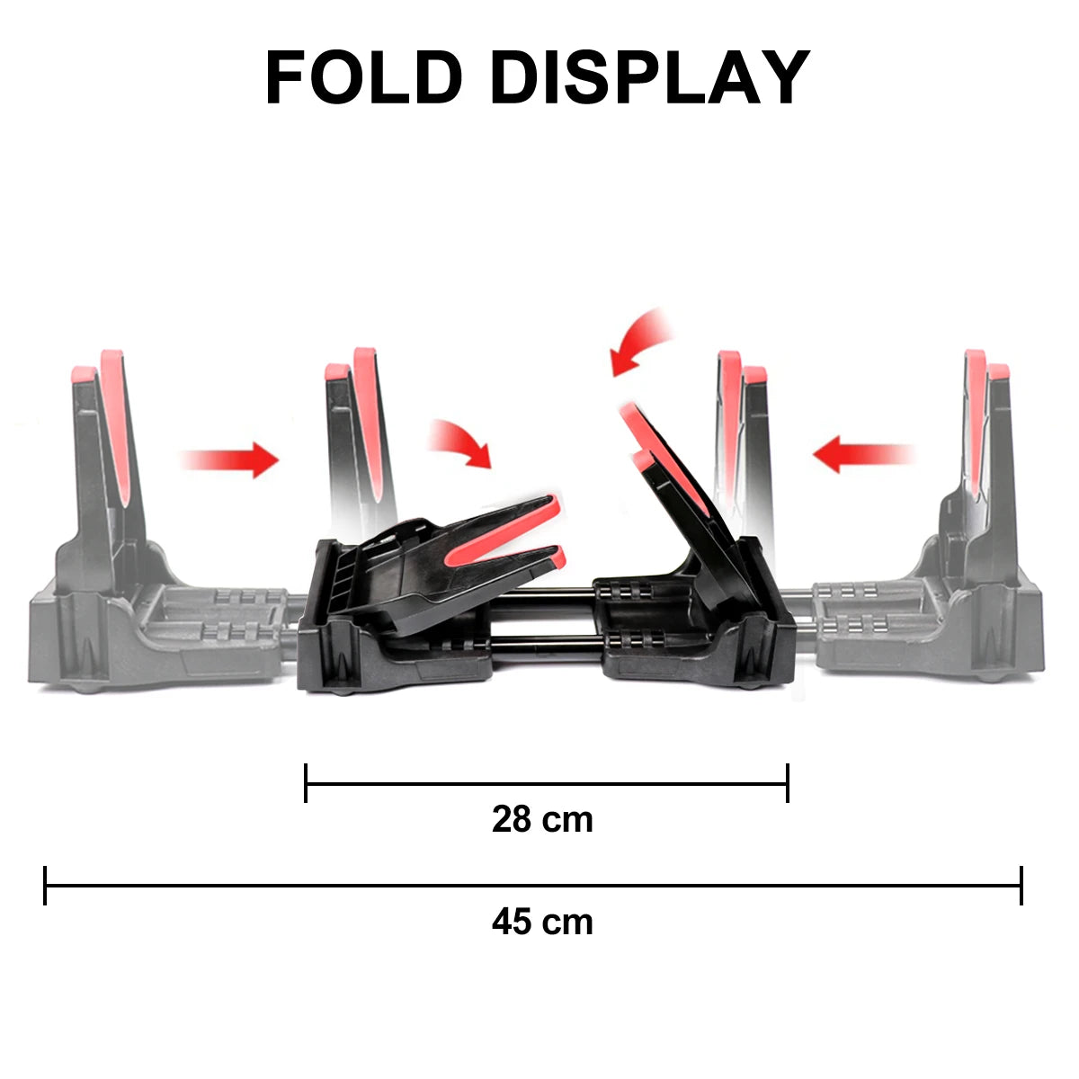 Tactical Display Rest Stand for Airsoft Toy Gun, Compact Range Storage Rack Holder, Bench Forks Maintenance Cleaning Tool