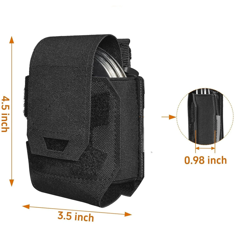 Grenade Pouch Small Hunting Accessories Single Flashbang Pouch Compact Stretch Bag for Outdoor Activities