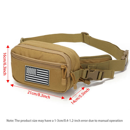 Hunting hidden waist bag with adjustable waistband and cushioning pad suitable for cycling, hiking, hunting and other scenes