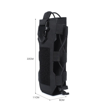 Molle Water Bottle Pouch Radio Holster Waist Pack Outdoor Sport Fishing Camping Hunting Hiking Travel Canteen Kettle Holder Bag