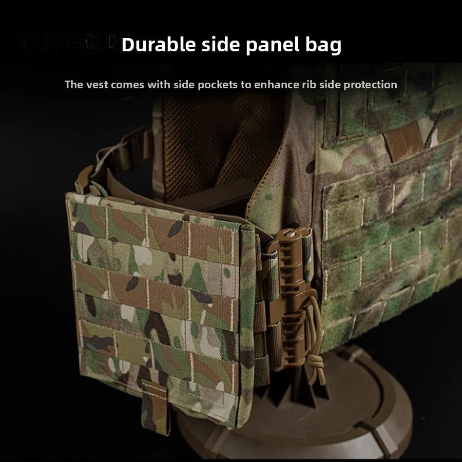 Full Size CS Tactical Load Vest, Outdoor Expansion Training Protective Vest, Quick-Release Vest, Scratch-Resistant Breathable