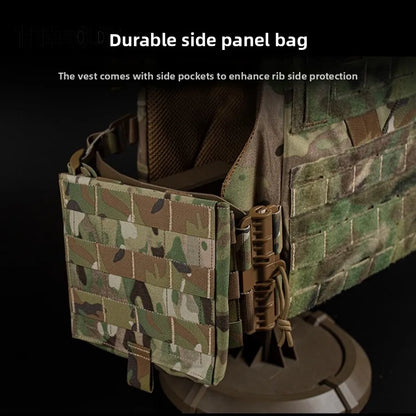 Full Size CS Tactical Load Vest, Outdoor Expansion Training Protective Vest, Quick-Release Vest, Scratch-Resistant Breathable