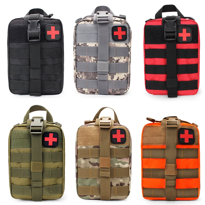 Outdoor EDC First Aid Kit Molle Medical Kit IFAK Survival Emergency Pack Travel Camping Hiking Fishing Hunting Accessories Bag
