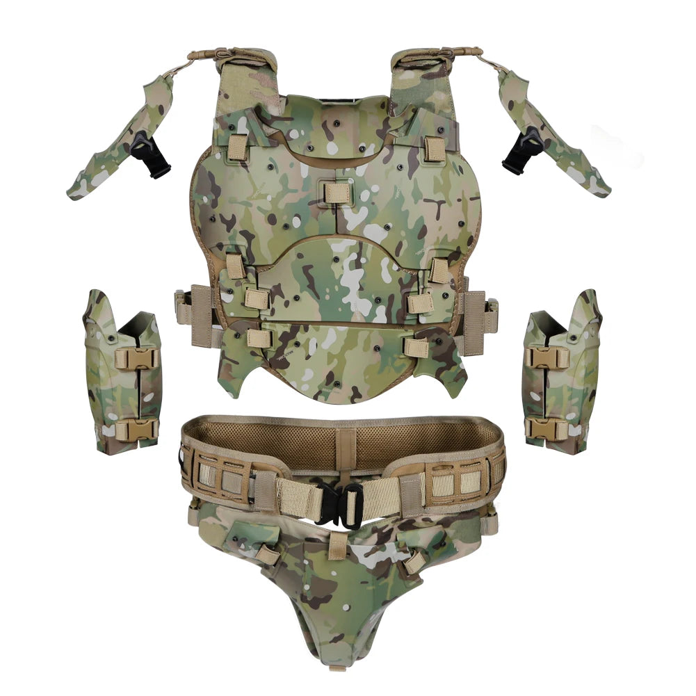 Tactical Airsoft Vest Armor Suit Set Adjustable Militar Hunting Chest Protective Equipment Paintball Shooting CS Wargame Vest