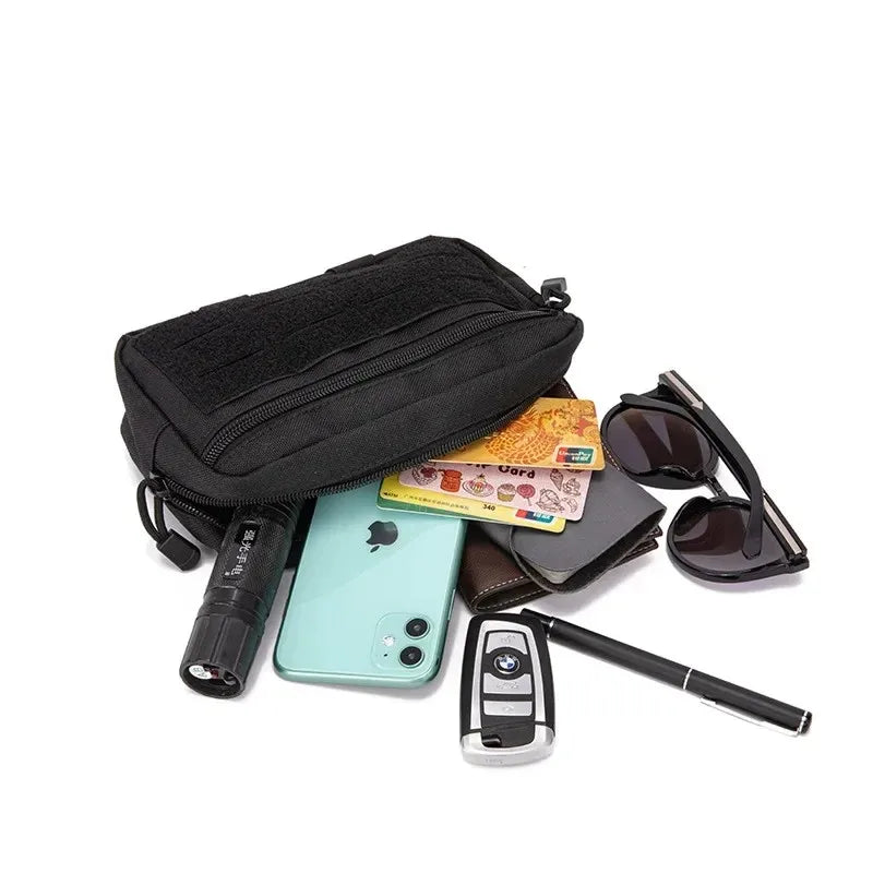 Tactical MOLLE Pouch EDC Utility Bag First Aid Kit Holder Outdoor Sports Waist Pack for Hunting Camping Emergency Gear