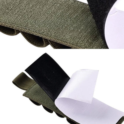 1PC Tactical Hunting Hook Loop 6 Rounds Shell Holder Shotshell Insert Card Strip With Adhesive Back For 12 Gauge