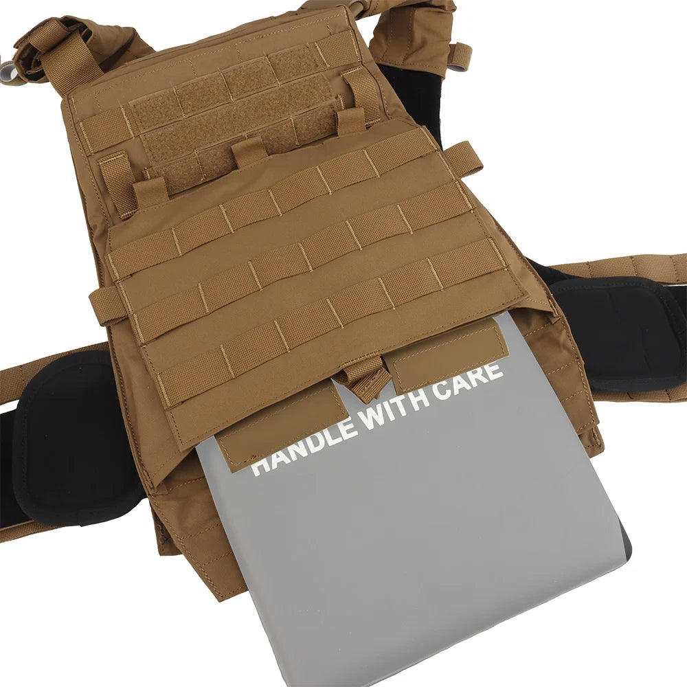 AVS MBAV Tactical Plate Carrier MOLLE Airsoft Hunting Training Combat Vest with Adaptive Comfortable Modular Quick ReleaseSystem
