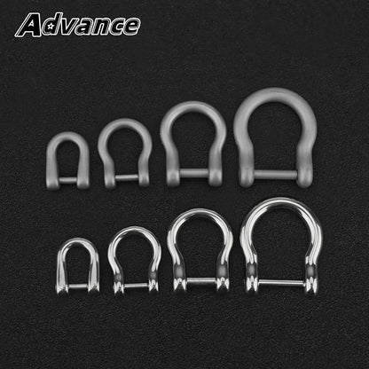 U Shape Titanium Alloy Horseshoe Buckle Detachable Hook Keychain Outdoor Tool EDC