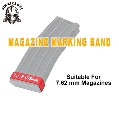 Tactical Magazine Marking Band Airsoft Rifle Elastic Mag Rubber Ring For 7.62MM Nato 300 ACC BLK Airsoft Rifle Hunting