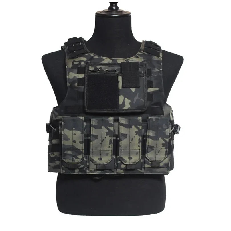 Tactical Vest Fluorescence Molle Vests Equipment Outdoor Clothing CS Sports Hunting Camouflage Vest Tactics Waistcoat Wholesale