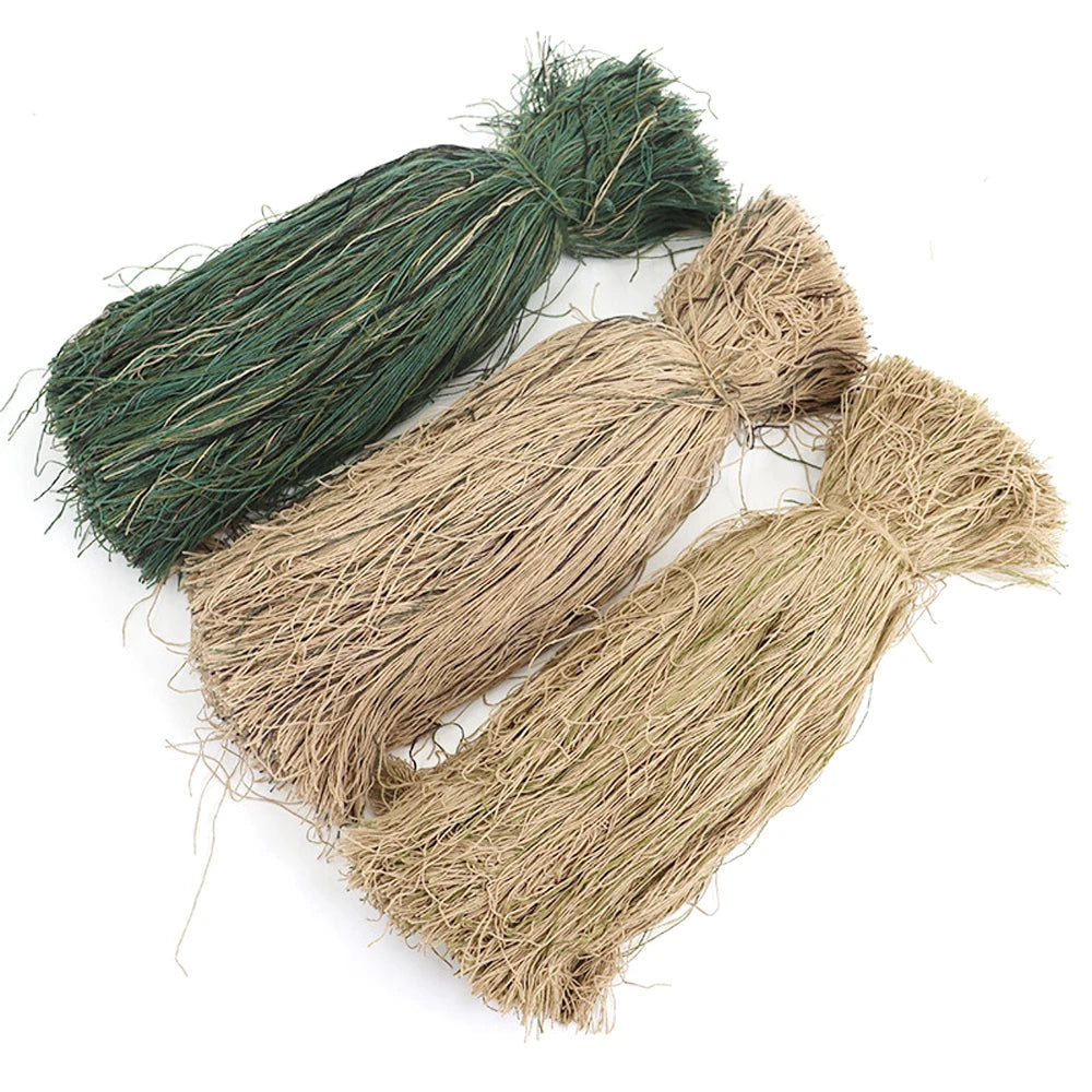 Tactical Camouflage Burlap Yarns DIY Hunting Camouflage Suit Ghillie Suit Repairing Special Yarn Synthetic Thread