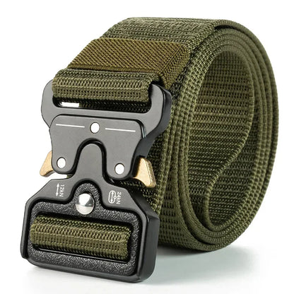 Alloy  Belt Quick Release Tactical Military Style Waistband Durable Breathable Adjustable Heavy Duty Work Outdoor Men's Women's
