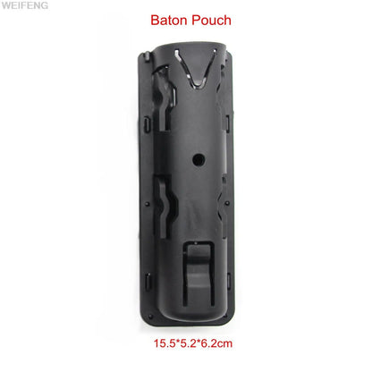 Tactical Spray Pouch Holder Flashlight Pouch Baton Holster 360 Degree Rotation Belt Clip Quick Release Self Defense Tool Holder