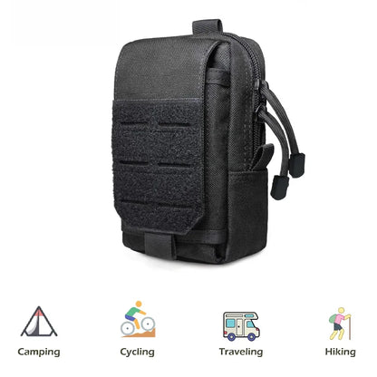 Tactical Molle Pouch Waist Bag Outdoor Men EDC Tool Bag Utility Gadget Organizer Vest Pack Purse Mobile Phone Case