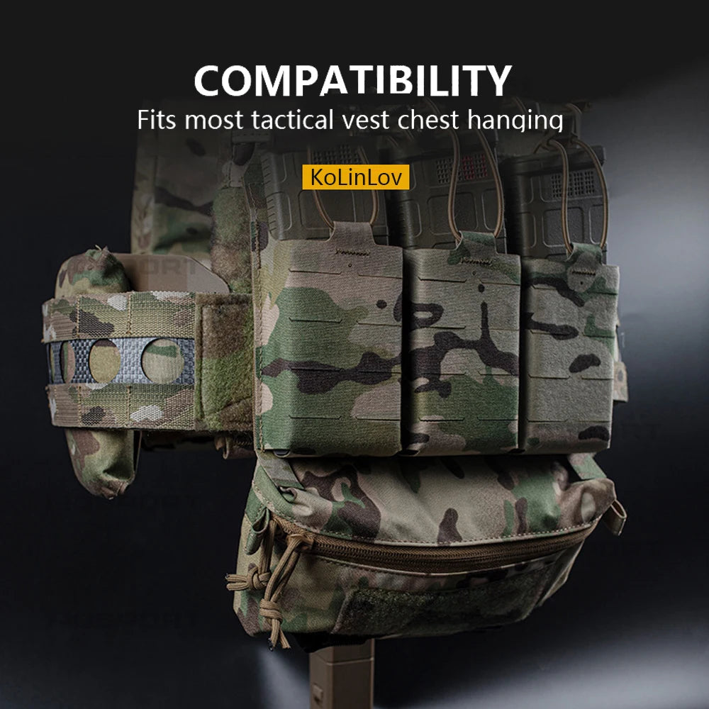 V5 PC Tactical Vest Accessories FC Mini Drop Pouch Chest Hanging Magazine Bag  Hunting Vest Small Sub-package Camo