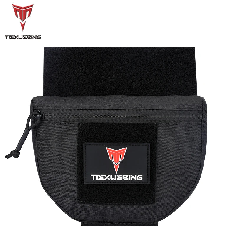 Tactical Molle Chest Rig Drop Dump Pouch Bag For CRM CRX Vest Armor Carrier Storage Hunting Accessories Chest Pouch Lower Belly