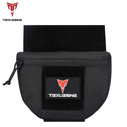 Tactical Molle Chest Rig Drop Dump Pouch Bag For CRM CRX Vest Armor Carrier Storage Hunting Accessories Chest Pouch Lower Belly