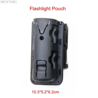 Spray Pouch Flashlight Pouch Holder Baton Holster 360 Degree Rotation Belt Clip Tactical Self Defense Tool Case