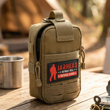 Tactical MOLLE EDC Pouch 600D Nylon Water Resistant Utility Organizer Bag for Outdoor Hiking Camping Travel