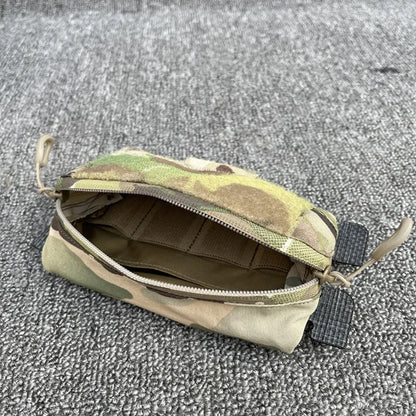 Tactical Admin Bag Vest Chest Hanging Expansion Molle Panel Map Pouch Multicam Attachment Sundry Bag