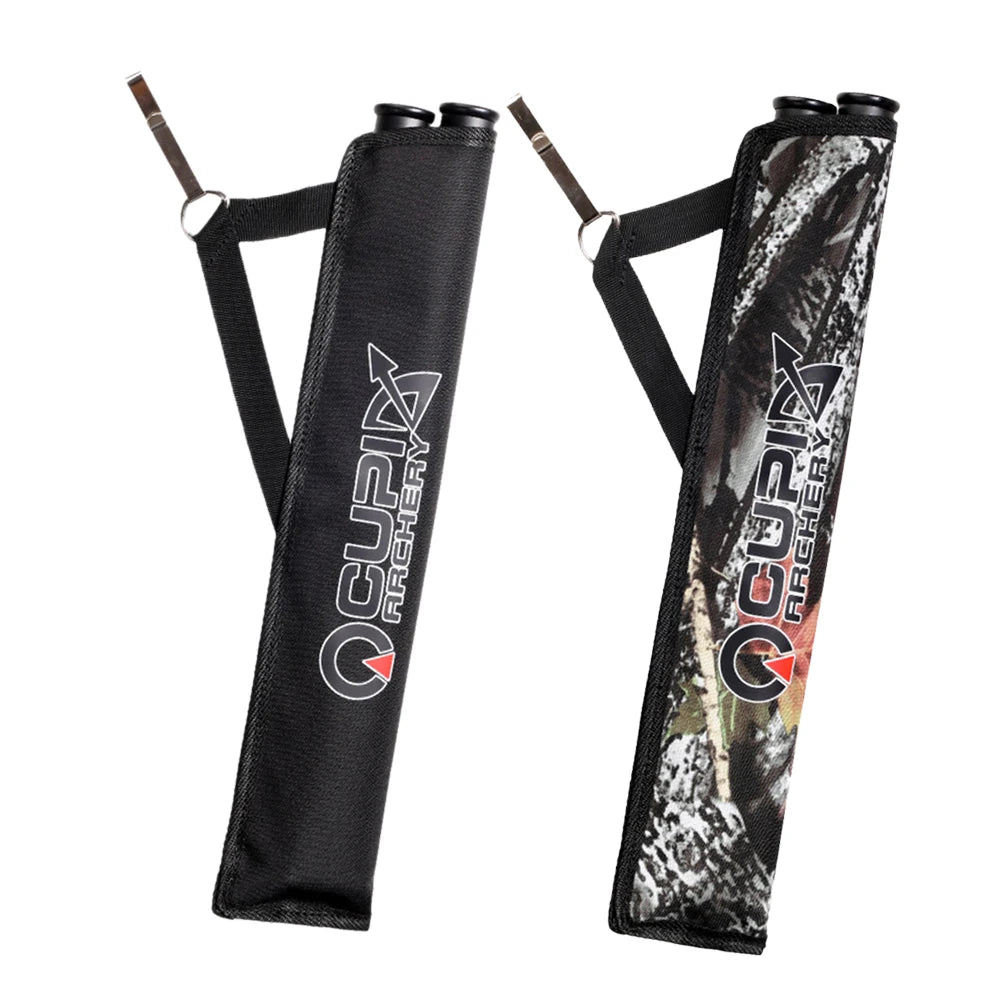 Double Tube Arrow Quiver Bag Portable Waist Hanging Archery Arrows Holder Pouch for Oudoor Hunting Accessories