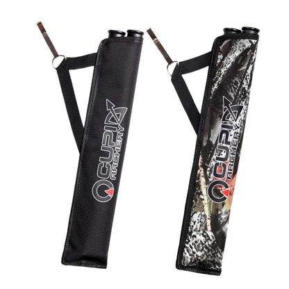 Double Tube Arrow Quiver Bag Portable Waist Hanging Archery Arrows Holder Pouch for Oudoor Hunting Accessories