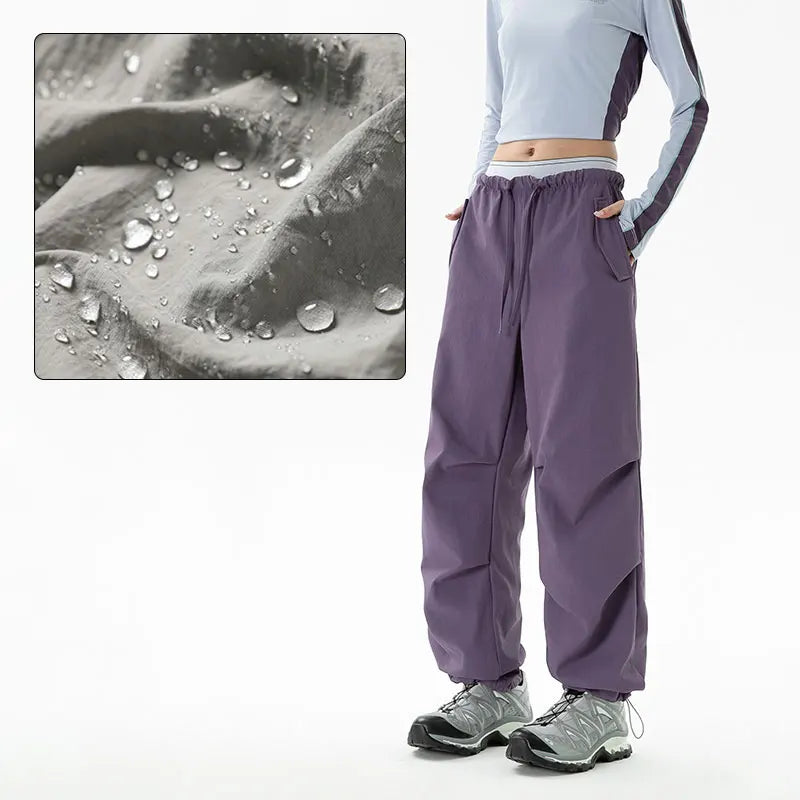 Women Hiking Pantd Outdoor Waterproof Lightweight Camping Trekking Sports Trousers Autumn Spring Cycling Climbing Cargo Pants