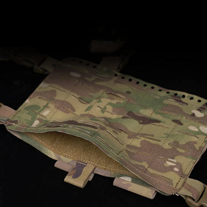 Tactical Chest Rig Universal Bulletproof Vest Elastic Pouch Laser Hole Airsoft Hunting Outdoor Sport Storage Bag MOLLE Equipment