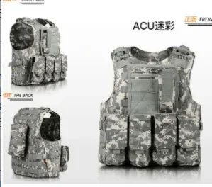 Children's Combat Camouflage Vest, Kids Airsoft Vests, Outdoor Paintball, Tactical Waistcoat Boys, Girl, Sniper Uniform