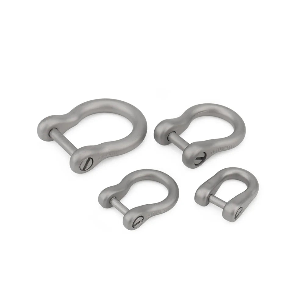 U Shape Titanium Alloy Horseshoe Buckle Detachable Hook Keychain Outdoor Tool EDC