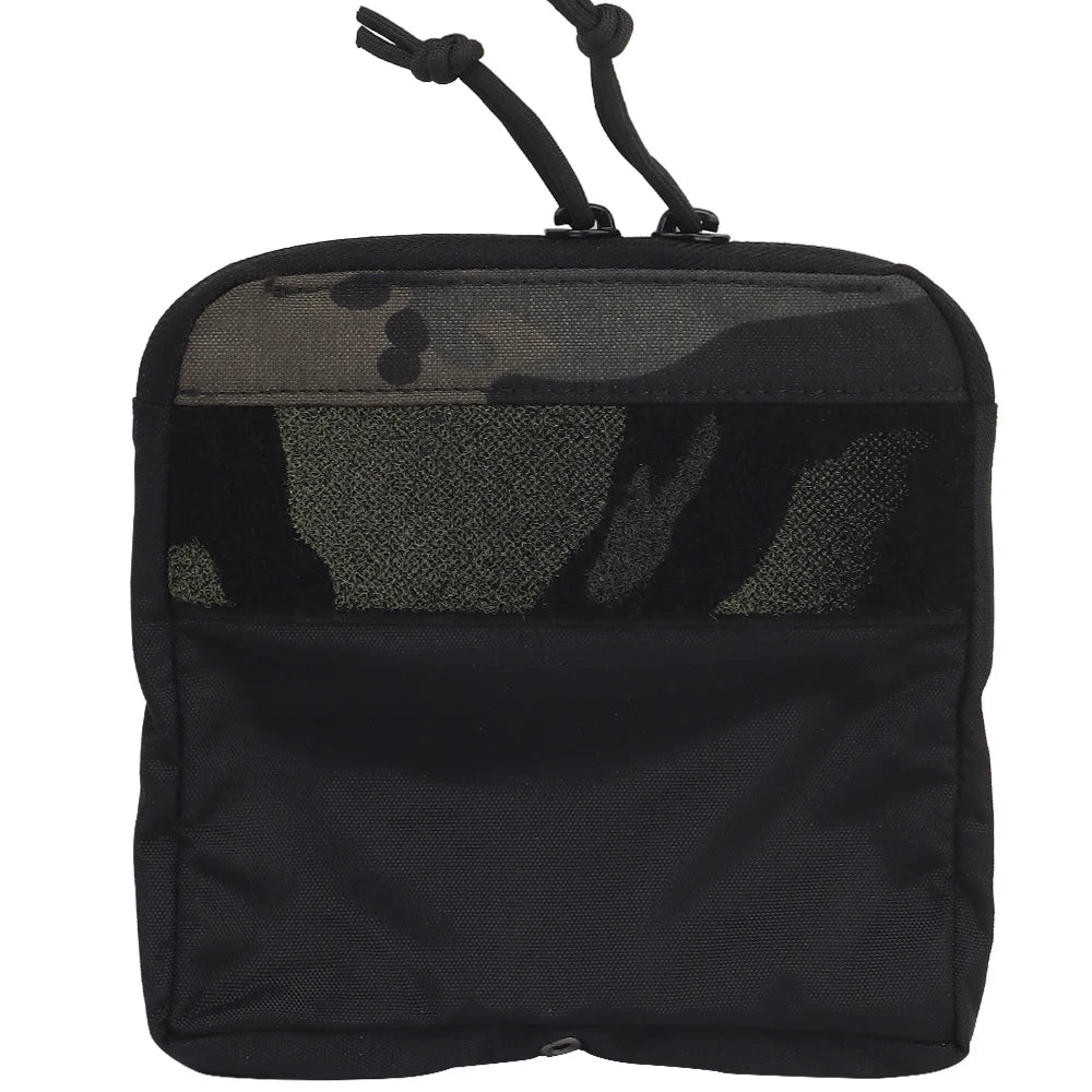 Tactifans DOPE Front Flap Kangroo Insert Half Pocket Nylon For FCPC V5 Plate Carrier Chest Rig Tactical Hunting Vest