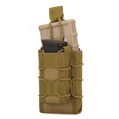 5.56 9mm Magazine Pouch AK AR M4 AR15 Double Magazine Bag Rifle Pitol Molle Mag Holster Pouch for Hunting CS Paintball